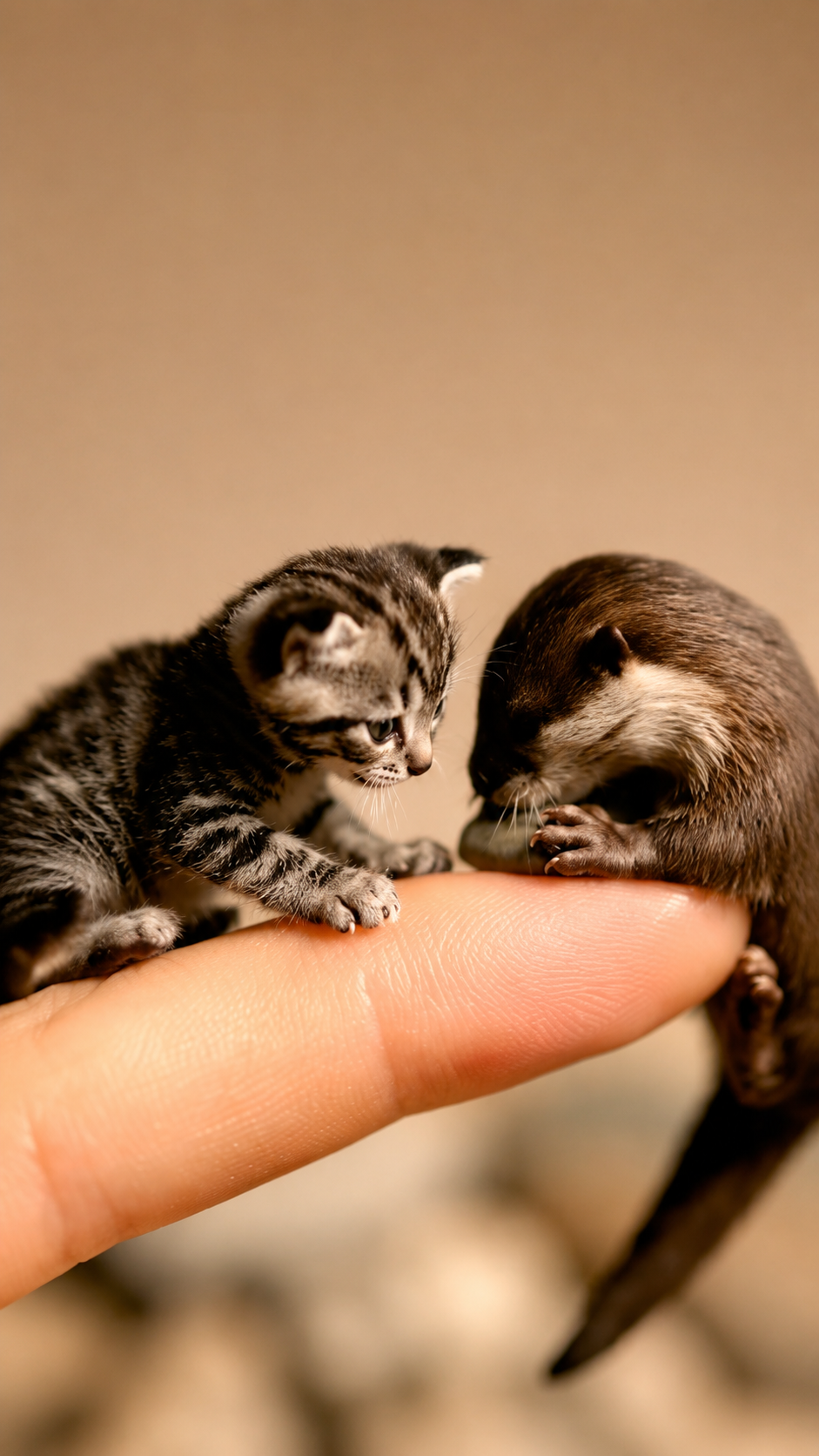 Kitten & Tiny Otter: Stunning Macro Shots, Heartwarming
